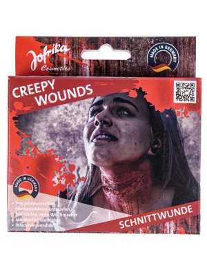Latex Schnittwunde beige/rot