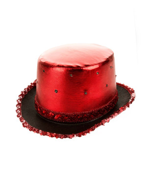 Zylinder blinkend Herren rot 59