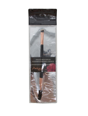 Augenbrauenpinsel mit Bürste 17 cm rosegold