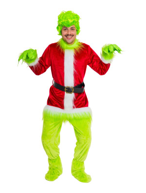 Mantel Weihnachtsschreck 2-tlg. rot/grün L/XL
