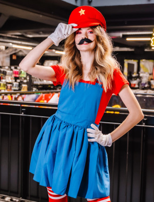 Latzkleid | Kostüm für Halloween und Karneval | in versch. Größen | Deiters