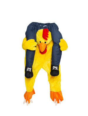 Kostüm Huckepack Huhn für Mädchen in rot/gelb | Karneval | Tierkostüme | Deiters