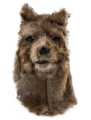 Vollmaske Wolf mit beweglichem Mund beige/braun | Kostümzubehör & Accessoires für Karneval & Halloween | Deiters