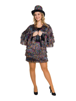 Jacke Lametta fein Damen bunt XXS/XS