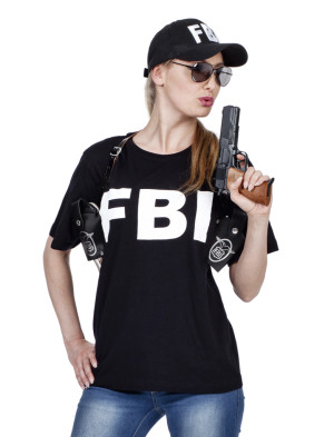 T-Shirt FBI schwarz M
