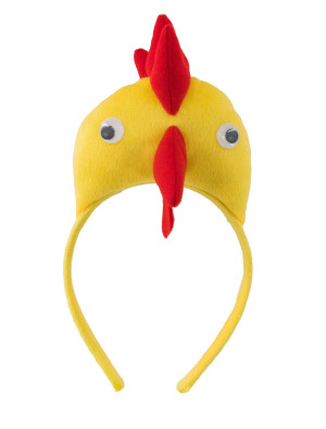 Haarreif Huhn gelb