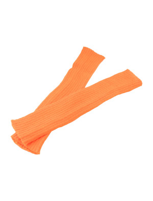 Beinwärmer Strick neonorange one size
