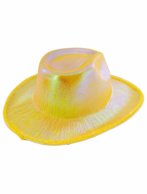 LED Cowboyhut gelb