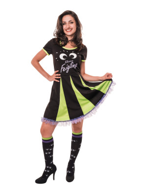 Kleid Kleiner Feigling Damen schwarz/grün S/M