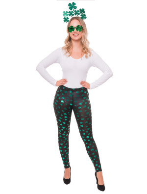 Leggings Kleeblatt grün S/M