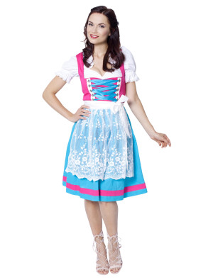 Dirndl Helena 36, Damen, Pink | Trachtenmode für Oktoberfest | Deiters