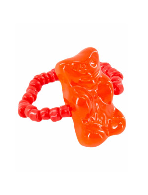 Ring HARIBO Goldbären rot one size