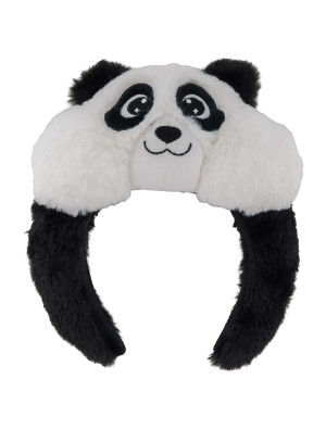Haarreif Panda schwarz/weiß