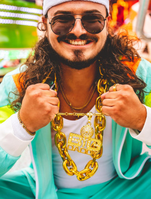 Halskette Big Daddy gold | Kostümzubehör & Accessoires für Karneval & Halloween | Deiters