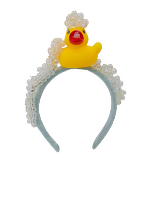 Haarreif Ente mit Schaum gelb