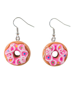 Ohrringe Donuts rosa