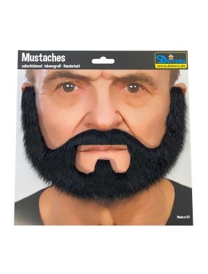 Bart Bauarbeiter schwarz | Kostümzubehör & Accessoires für Karneval & Halloween | Deiters