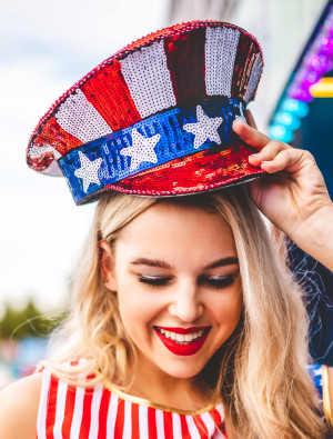 Kappe Pailletten USA