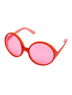 Brille große runde Gläser rot | Kostümzubehör & Accessoires für Karneval & Halloween | Deiters