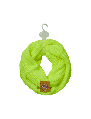 Schlauchschal Strick neongelb