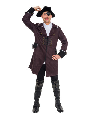 Mantel Pirat Herren braun XL