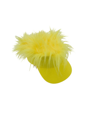 Schirmkappe mit Fell gelb one size