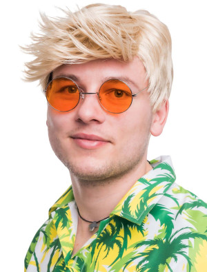 Perücke Kurzhaar Partyboy blond