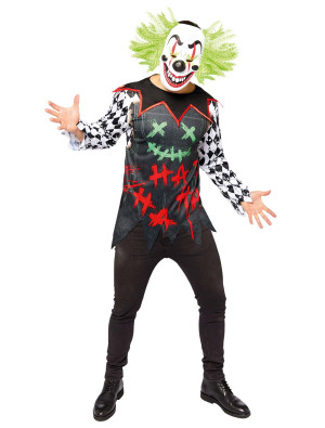 Kostüm HA-HA Horrorclown 2-tlg. für Herren | Bunt | Halloween Kostüm | Deiters