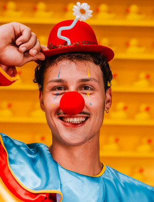 Clownsnase groß Schaumstoff rot