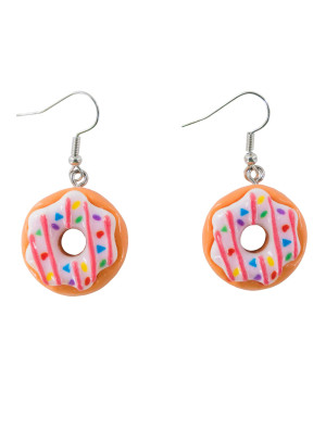 Ohrringe Donuts weiß