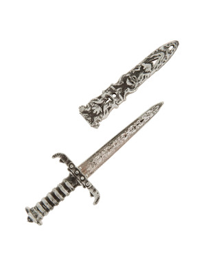 Dolch klein mit Scheide 24,5cm | Kostümzubehör & Accessoires für Karneval & Halloween | Deiters