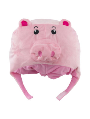 Mütze Schwein rosa one size