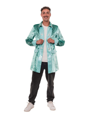 Mantel mit Seesternen Herren türkis 2XL/3XL