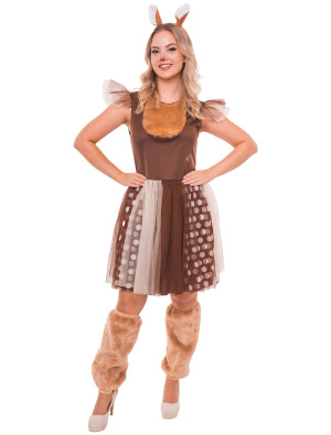 Kleid Reh für Damen in braun | Karneval | Tierkostüme | Deiters