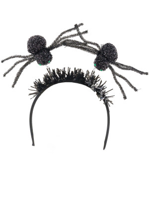 Haarreif Spinnen schwarz