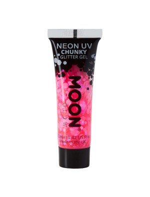 Glitzergel Chunky Neon UV 12ml neonpink