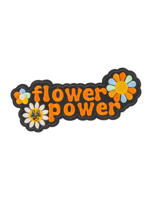 Bügelpatch Flower Power 15cm bunt