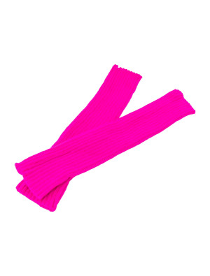 Beinwärmer Strick neonpink one size