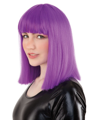 Perücke Langhaar glatt mit Pony lila | Kostümzubehör & Accessoires für Karneval & Halloween | Deiters