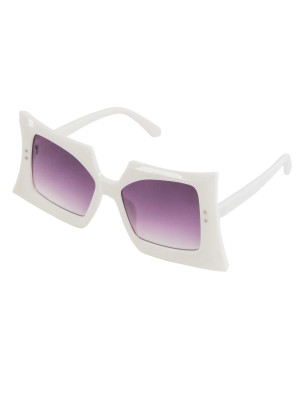 Brille 70s weiß