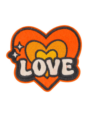 Bügelpatch Love 8cm bunt