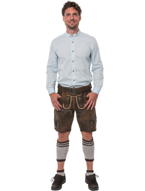 Trachtenhemd, Herren, Blau | Trachtenmode für Oktoberfest | Deiters