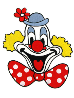 Bügelpatch Deiters Clown groß 23cm