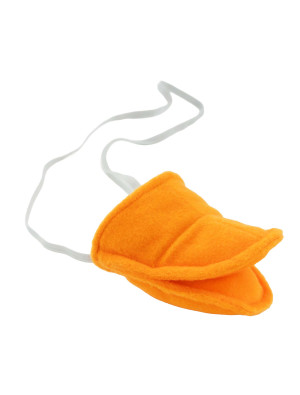 Schnabel Plüsch Ente orange