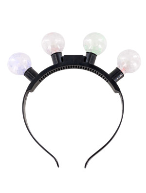 LED Harreif mit Discokugeln transparent