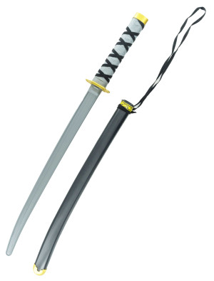 Schwert Ninja 73cm silber/schwarz | Kostümzubehör & Accessoires für Karneval & Halloween | Deiters