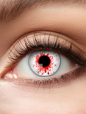 Kontaktlinsen Bloodsplat | Kostümzubehör & Accessoires für Karneval & Halloween | Deiters