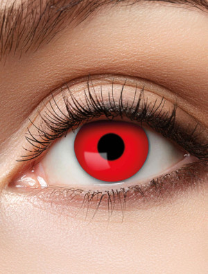 Kontaktlinse Red Devil rot -1.5 Dioptrien | Kostümzubehör & Accessoires für Karneval & Halloween | Deiters