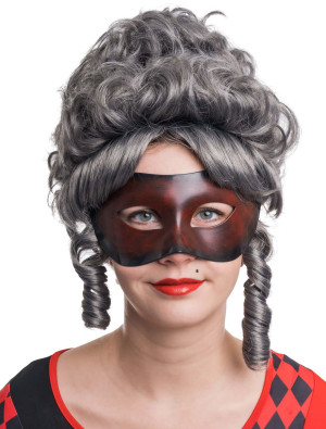Venezianische Maske metallic braun