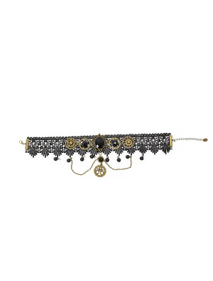 Choker Steampunk schwarz